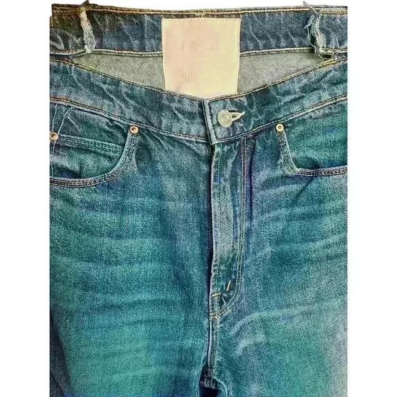 MOTHER Superior The Dazzler Shift Crop in Sin and Suffer Size 25 - Picture 7 of 12